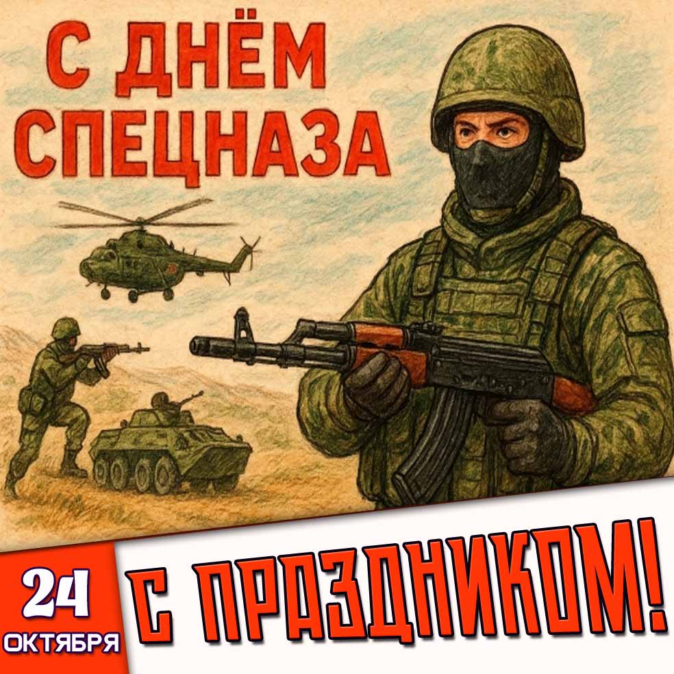 Картинка 24 октября - с днём спецназа! С праздником!