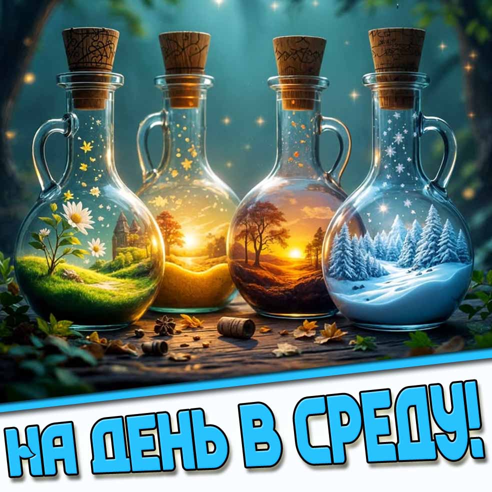 Картинки доброго дня среды по временам и месяцам года