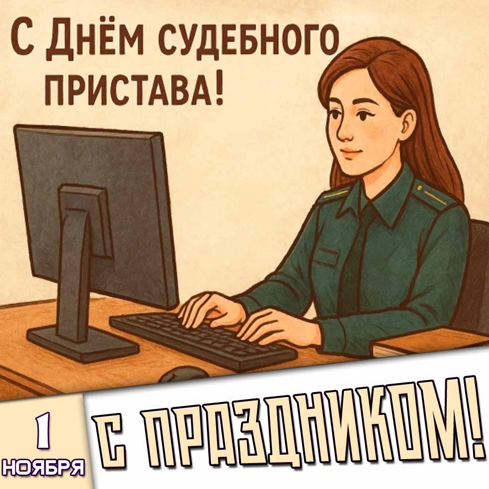 Картинка 1 ноября - с днём судебного пристава! С праздником!