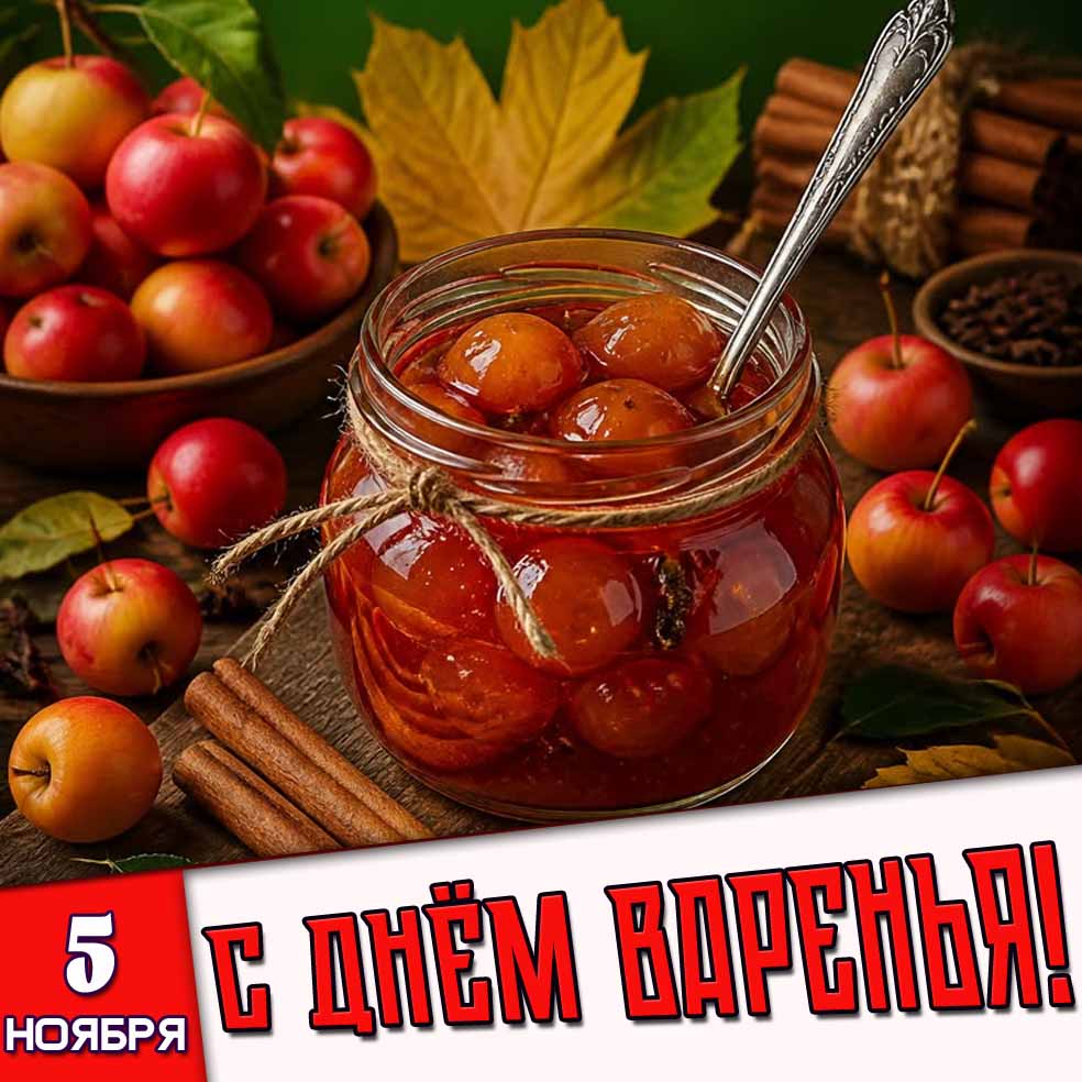 Картинка 5 ноября - с днём варенья!