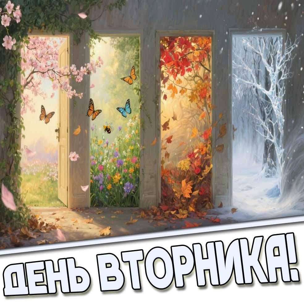 Картинки доброго дня вторника по временам и месяцам года