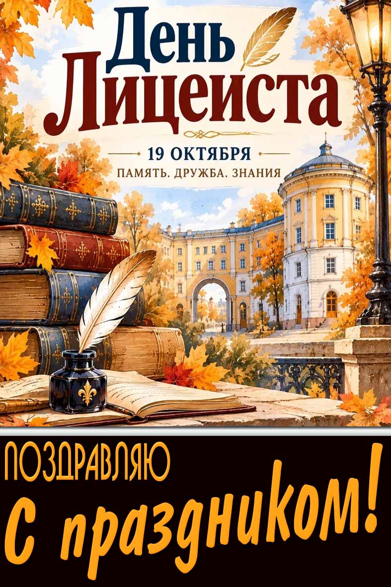 Картинка 19 октября - день лецеиста! Память! Дружба! Знания! Поздравляю с праздником!