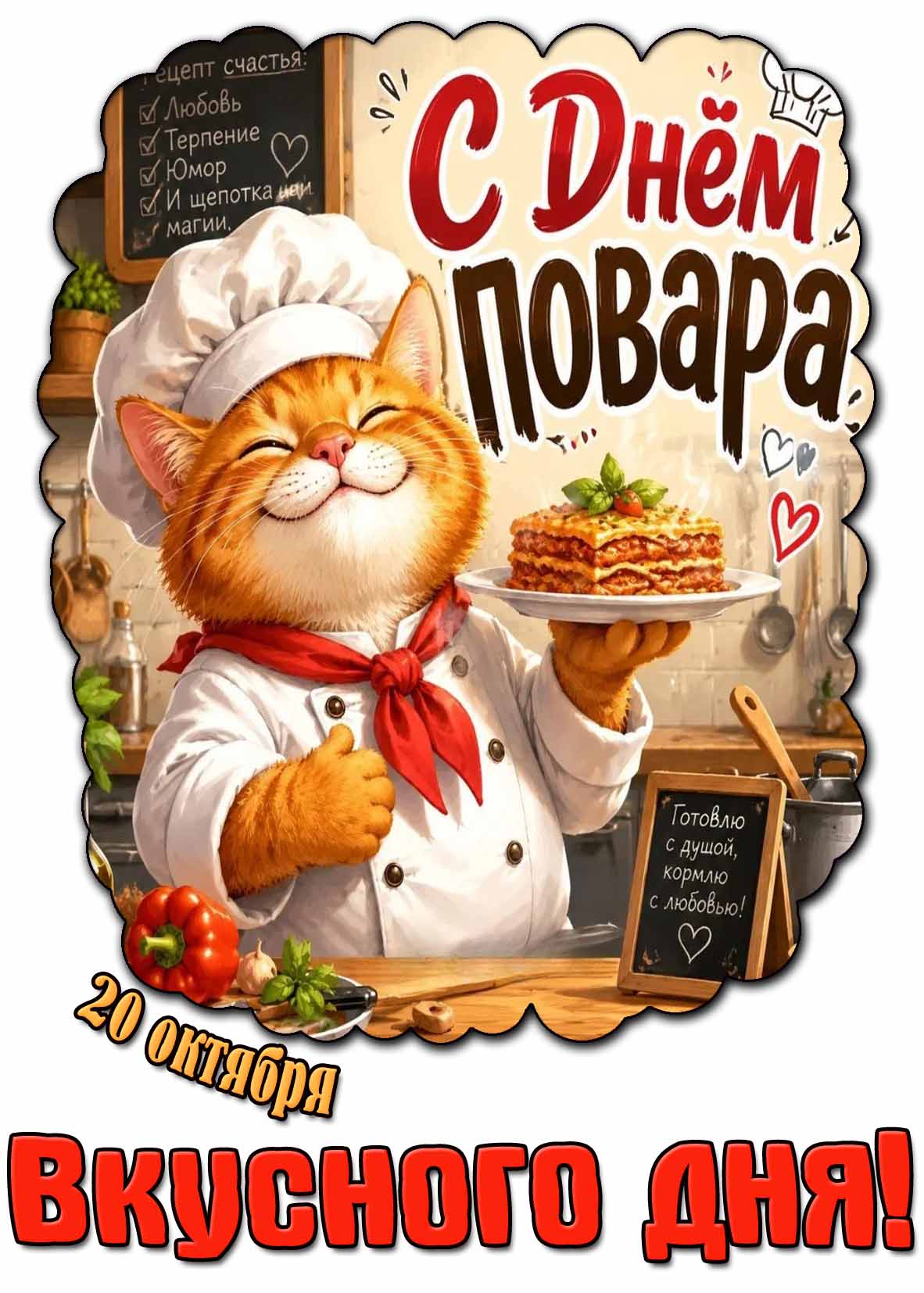 Картинка 20 октября - с днём повара! Вкусного дня!