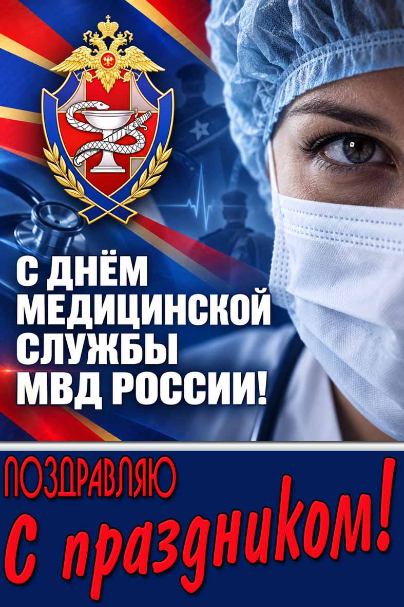 Картинка "С днём медицинской службы МВД России! Поздравляю с праздником!"
