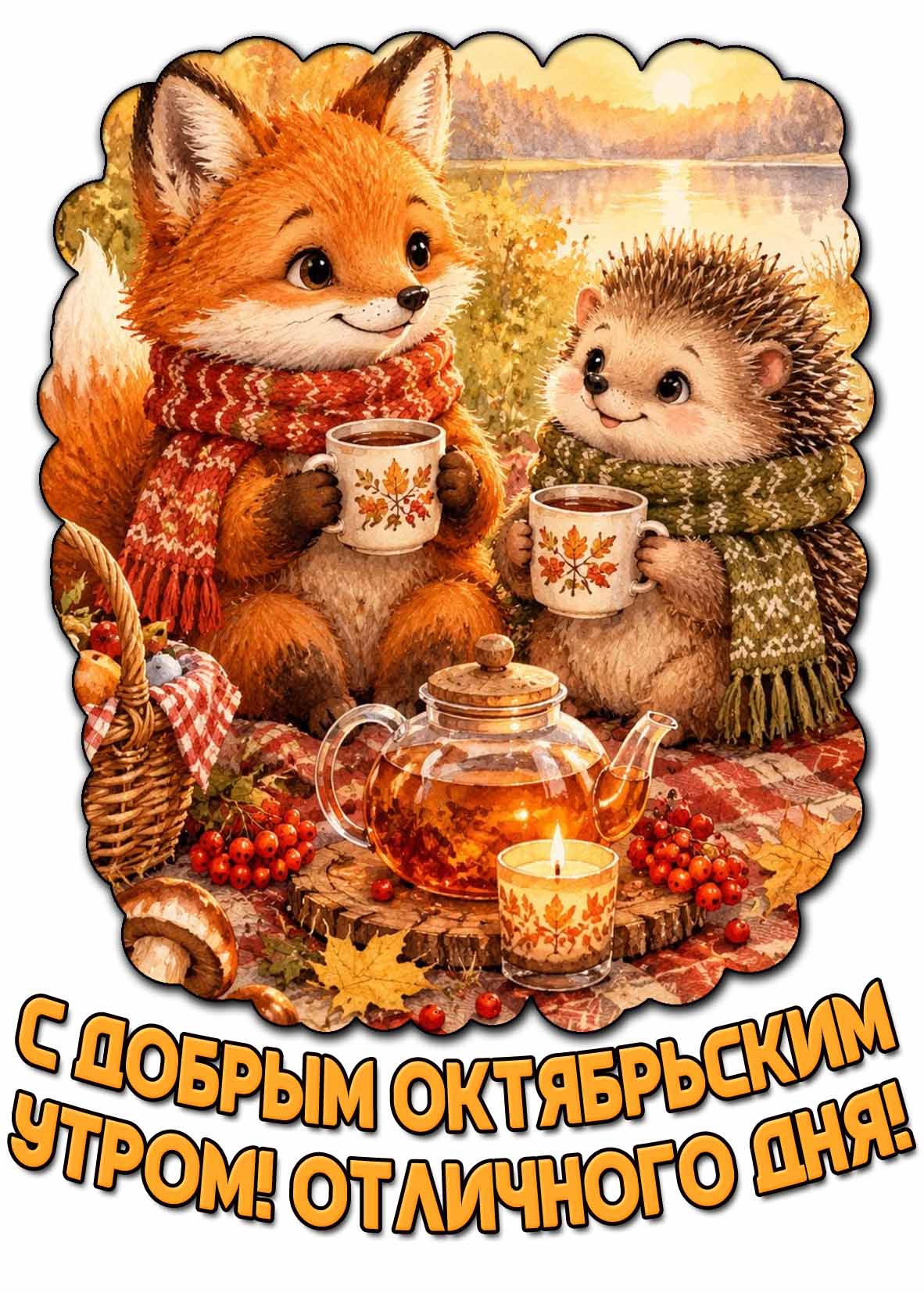 Картинка "С добрым октябрьским утром! Отличного дня!"