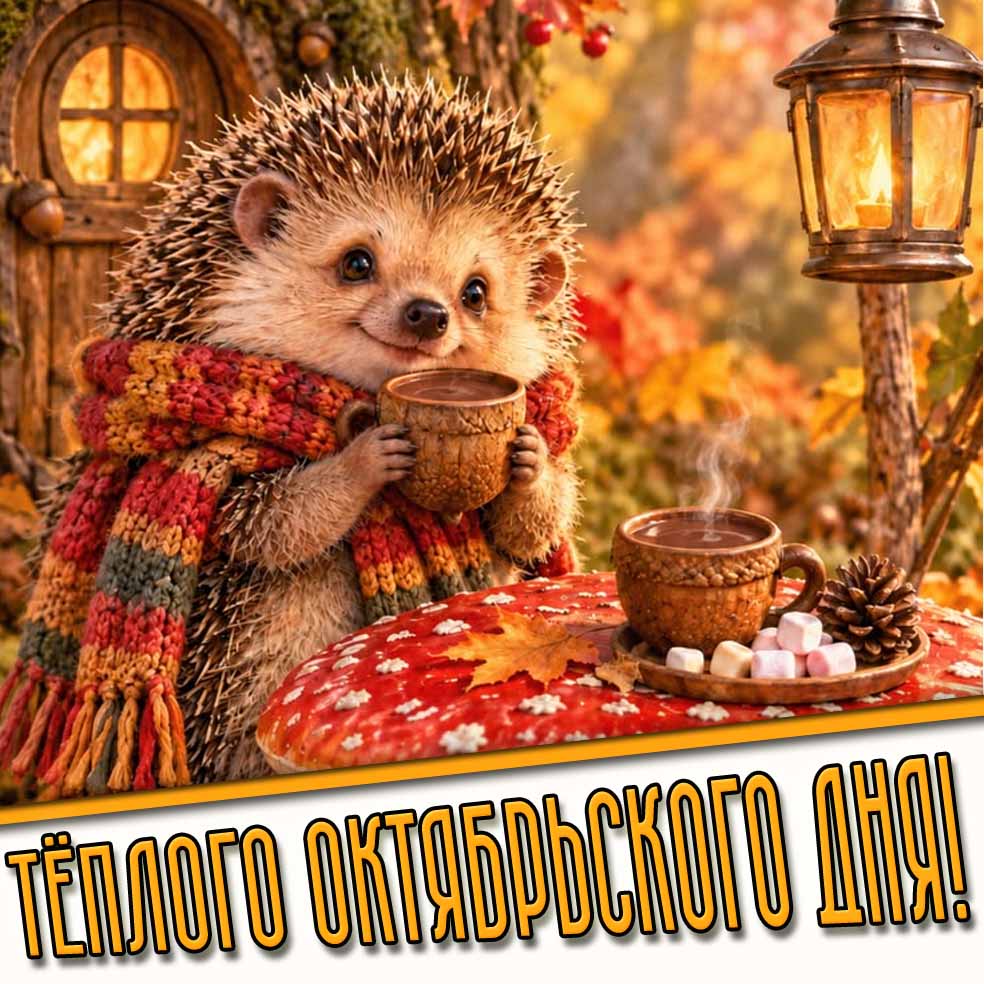Красивая картинка тёплого октябрьского дня