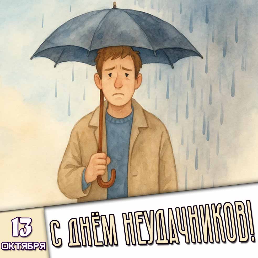 Картинка 13 октября - с днём неудачников!