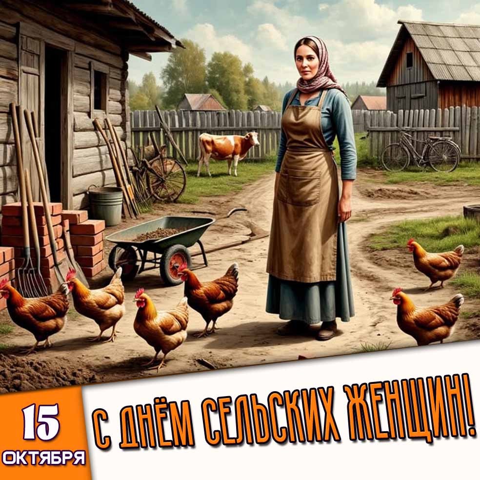 15 октября - с днём сельских женщин!