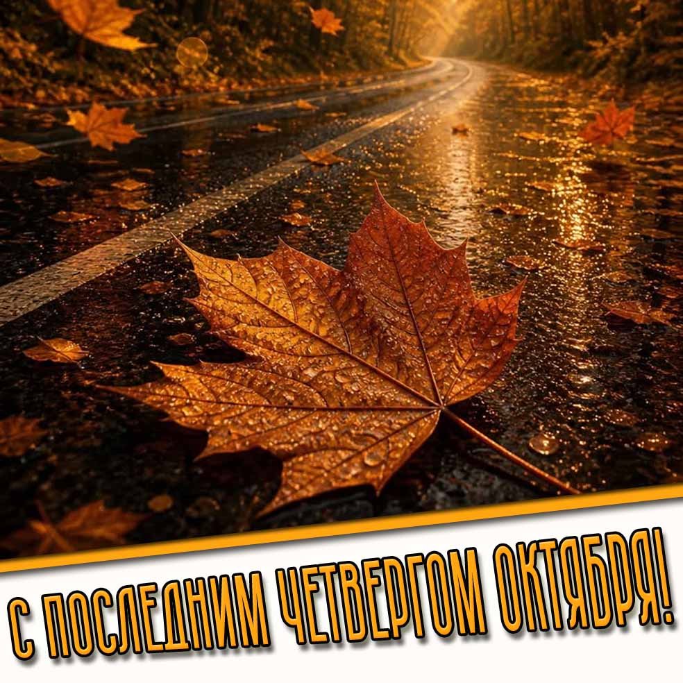 С последним четвергом октября! - красивая картинка