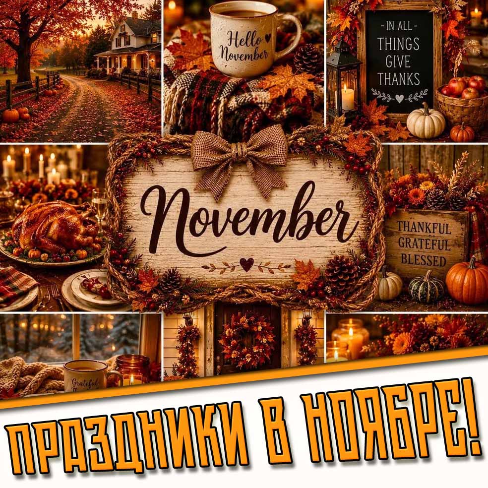 Картинки на праздники на каждый день Ноября