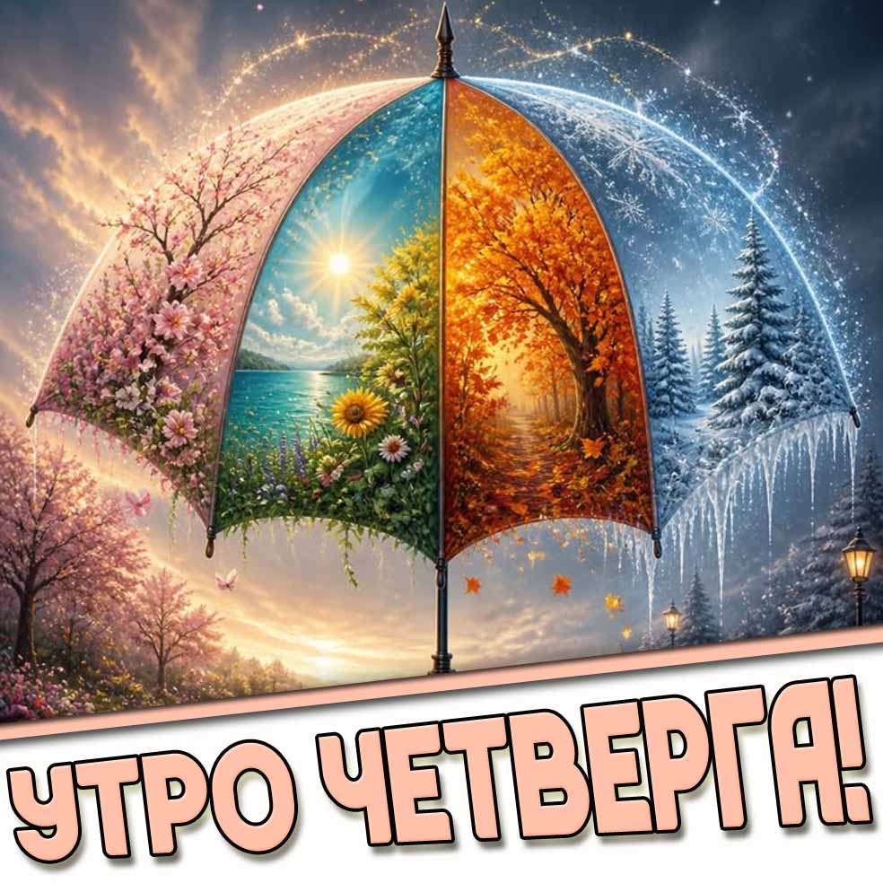 Картинки с добрым утром четверга по временам и месяцам года