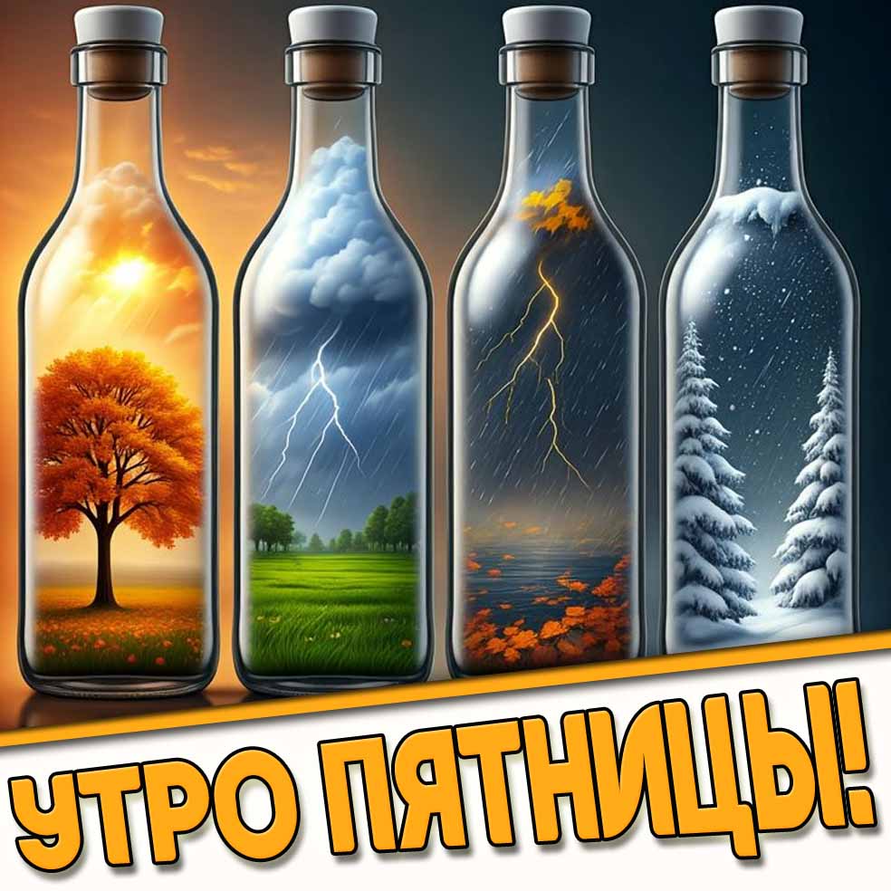 Картинки с добрым утром пятницы по временам и месяцам года