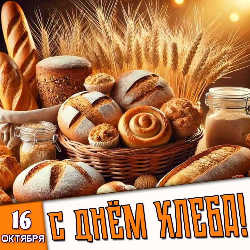 Картинка 16 октября - с днём хлеба!